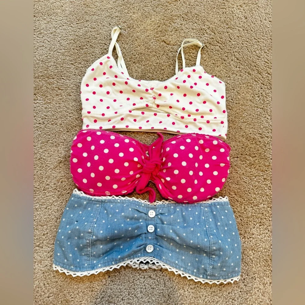 Set of 3 Polka Dots Bandeaus - Picture 1 of 2
